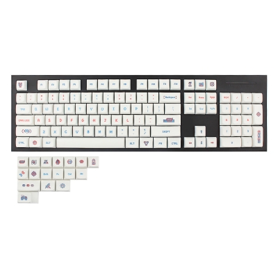 104+17 Gaming City PBT Dye-subbed XDA Keycaps Set for Mechanical Keyboard GH60 GK61 64 68 84 87 104 108